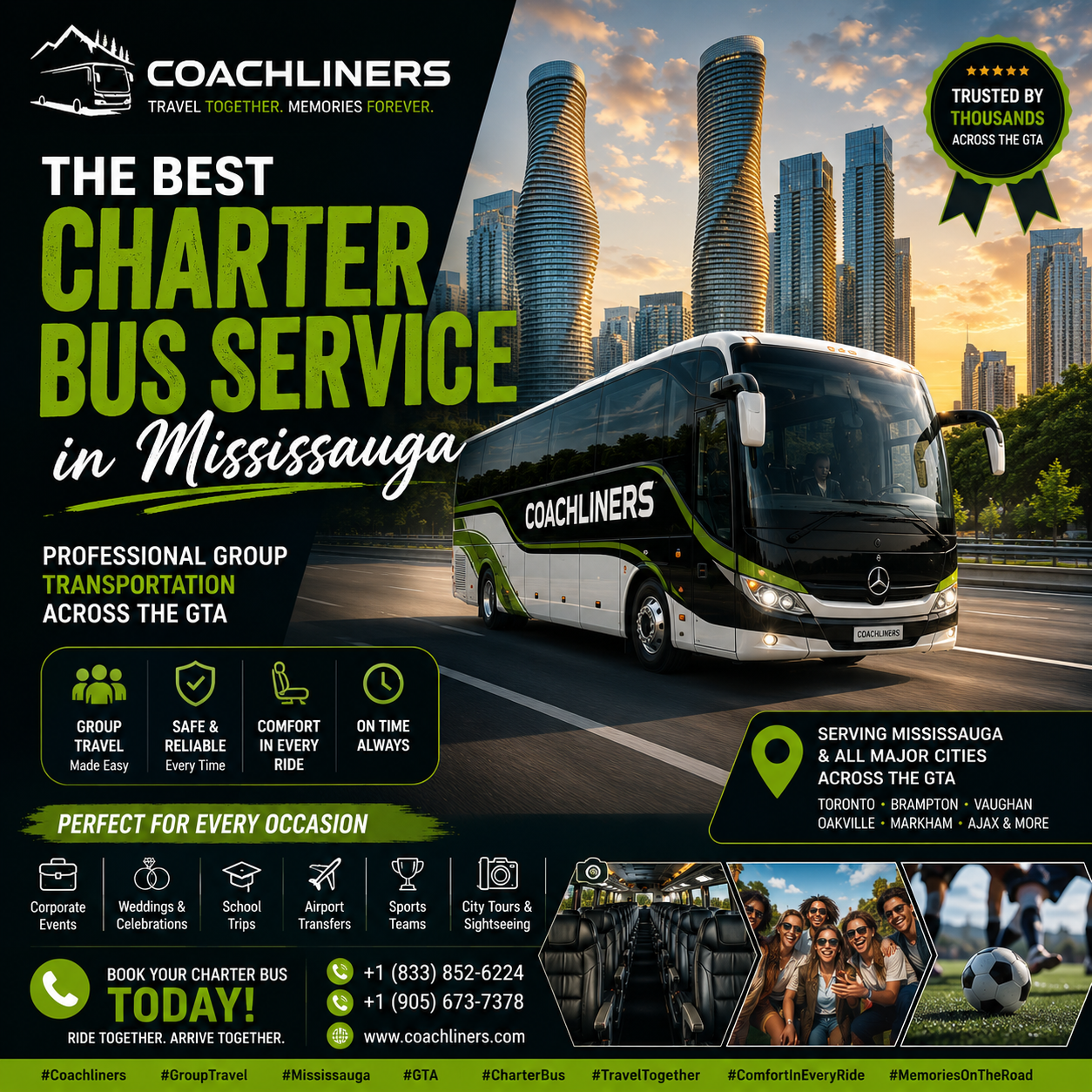 Private coach bus services